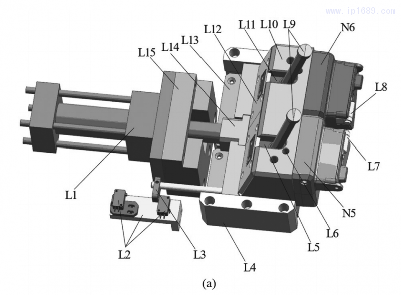 圖 5　斜導柱液壓組合式二次抽芯結構