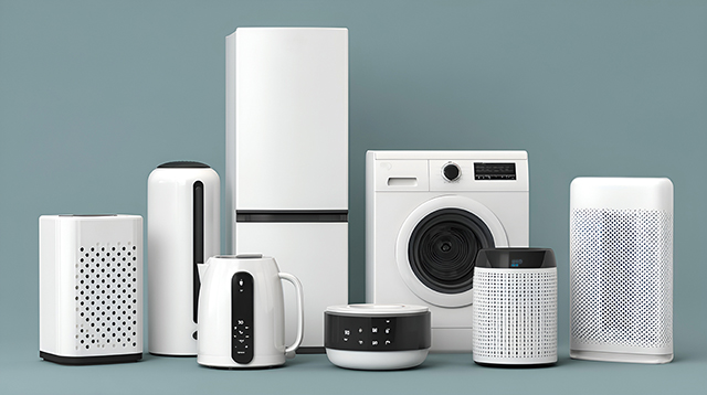 現代白色家電集合展示